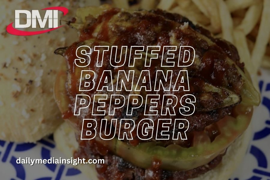 Stuffed Banana Peppers Burger