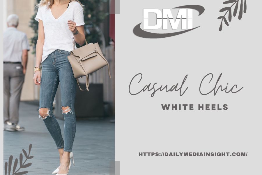 Casual Chic White Heels