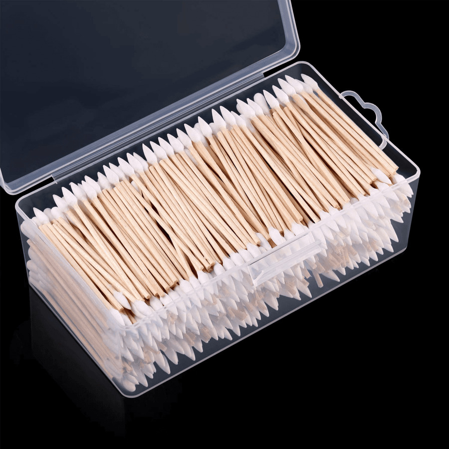 Small brush or cotton swabs