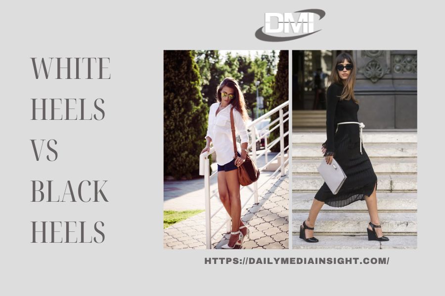 white heels vs black heels