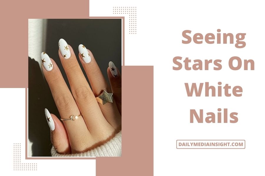 Seeing Stars On White Nails