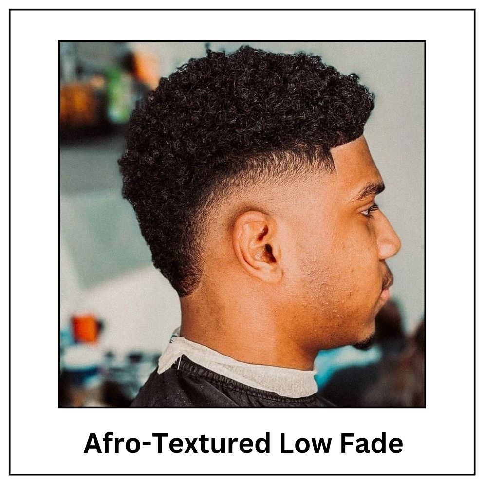 Afro-Textured Low Fade