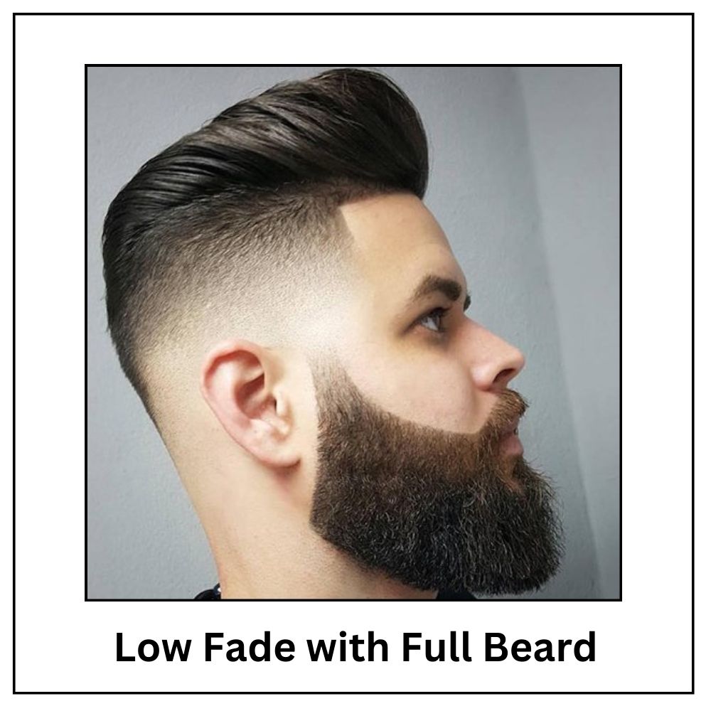 Low Fade with Full Beard